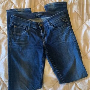 Replay Vicky Women’s Slim Straight Blue Jeans Size 29 X 32